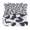 LEWIJO Grey Leopard Bedding Comforter Set Full - Africa Cheetah Print for Kids Adult Girls Women Bedroom Decor - Animal Quilt Set 3Pcs With 2 Pillow Cases view 3
