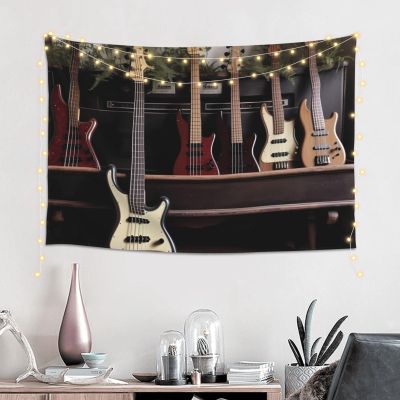 Tapestry Wall Tapestry for Living Room Guitar Bass Music Musical Instruments1 Wall Hanging Soft Tapestries Wall Decoration for Bedroom Fashion Decor Tapestries Aesthetic Decor Tapestry (60 X 40