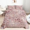 LEWIJO Women Leopard Comforter Full Size - Rose Gold Cheetah Bedding Set for Kids, Boys, Teens - Animal Skin Print Quilt Duvet Insert - Ultra Soft Decor Bedroom Collection 3Pcs view 1