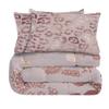 LEWIJO Women Leopard Comforter Full Size - Rose Gold Cheetah Bedding Set for Kids, Boys, Teens - Animal Skin Print Quilt Duvet Insert - Ultra Soft Decor Bedroom Collection 3Pcs view 3