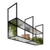 Drsyffsup Hanging Ceiling Shelf Nordic Acrylic Ceiling Rack, Kitchen Storage Shelving Wine Holder,Hanging Decorative Flower Stand for Bar Restaurants (Size : 60x30x80cm) view 1