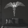 Cadeali Angel Metal Wall Decor, Metal Angel Wings Wall Decor, Large Angel Wings Wall Art, Guardian Angel, Angel Wings Wall Hanging, Angel Wall Art, Housewarming Gift (White, 20"x26"/50x67cm) view 3