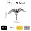 Cadeali Angel Metal Wall Decor, Metal Angel Wings Wall Decor, Large Angel Wings Wall Art, Guardian Angel, Angel Wings Wall Hanging, Angel Wall Art, Housewarming Gift (White, 20"x26"/50x67cm) view 4