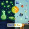 Glow in The Dark Stars Solar System Wall Decals, Star and Planets Stickers for Ceiling, Wall Sticker Decor for Kids Boys Room (Green) view 3