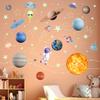 Glow in The Dark Stars Solar System Wall Decals, Star and Planets Stickers for Ceiling, Wall Sticker Decor for Kids Boys Room (Green) view 4