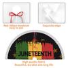 Christmas Tree Skirt with Tassel Juneteenth is My Independence Day Xmas Halloween New Year Party Decor Tree Skirt 36" view 4