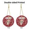 Cute Cat Chiitan Christmas Ornaments, Ceremic Ornaments Round Porcelain Ornament Christmas Tree Office Home Decoration Xmas Souvenirs view 3