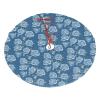 Christmas Tree Skirt 30" Plush Tree Skirt Christmas Tree Decorations for Farmhouse Xmas Holiday Home Party Decor Beautiful Roses On Blue Background view 2