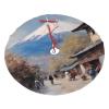 Christmas Tree Skirt 30" Plush Tree Skirt Christmas Tree Decorations for Farmhouse Xmas Holiday Home Party Decor Nice Mount Fuji Print view 2