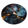 Christmas Tree Skirt 30" Plush Tree Skirt Christmas Tree Decorations for Farmhouse Xmas Holiday Home Party Decor Black Gold Marbled view 2