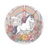 Christmas Tree Skirt 30" Plush Tree Skirt Christmas Tree Decorations for Farmhouse Xmas Holiday Home Party Decor Beautiful Rainbows and Unicorns view 1