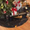 Christmas Tree Skirt 36" Plush Tree Skirt Christmas Tree Decorations for Farmhouse Xmas Holiday Home Party Decor London Black Cab view 3