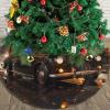 Christmas Tree Skirt 36" Plush Tree Skirt Christmas Tree Decorations for Farmhouse Xmas Holiday Home Party Decor London Black Cab view 4