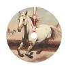 Christmas Tree Skirt 30" Plush Tree Skirt Christmas Tree Decorations for Farmhouse Xmas Holiday Home Party Decor Prancing White Horse view 1