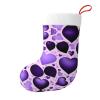 BrUgui Joyful Festive Christmas Stockings - Soft Plush Fabric, Perfect for Holiday Decor and Gifts Fashional Purple Heart view 1