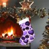BrUgui Joyful Festive Christmas Stockings - Soft Plush Fabric, Perfect for Holiday Decor and Gifts Fashional Purple Heart view 4
