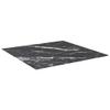 GOLINPEILO Square Table Top Tempered Glass Replacement Tabletop, Kitchen Tabletop Multipurpose for Dining Table, Black and White 31.5"x31.5" 0.2" Tempered Glass with Marble Design view 2