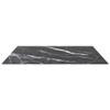 GOLINPEILO Square Table Top Tempered Glass Replacement Tabletop, Kitchen Tabletop Multipurpose for Dining Table, Black and White 31.5"x31.5" 0.2" Tempered Glass with Marble Design view 3