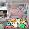Jiospet Cat Rug for Girls Room - Cartoon Pattern Rug Decor for Bedroom Cute Cat Area Carpet Cartoon Rugs Kids Room, 5x7 Feet view 3