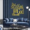 Psalm 46:10 Metal Bible Verses Wall Decor, Christian Metal Wall Decor, Metal Scripture Wall Art, Metal Wall Art, Inspirational Bible Verse Sign, Rustic Living Room Decor, Religious Gift (Gold, 24"x24" | 60x60cm) view 1