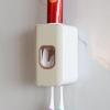2 Slot Toothbrush Holder and Toothpaste Dispenser Wall Mounted, Automatic Toothpaste Squeezer, 2 in 1 Tooth Brush Toothpaste Organizer for Shower (Ivory Yellow) view 1