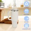 [12 Pcs] Replacement Glass Straws for Stanley - Compatible with Stanley 40 oz 30 oz Cup Tumbler,12" x 10mm Reusable Clear Glass Straw with 2 Cleaning Brush for Cup Accessories view 4
