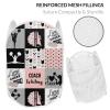 Peach I Love Cheer Cheerleader Laundry Hamper, Foldable Pop-up Mesh Hamper Dirty Clothes Basket Collapsible for Storage With Durable Handles view 2