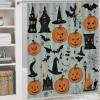 ZGDPBYF Bathroom Rugs Set Ultra Soft 3 Pieces Bath Rugs Non Slip, Halloween Bathroom Mat, Bathroom Set with Toilet Rugs, Horror Bat Spider Web Perfect Plush Bathroom Mats for Bathroom Tub, Shower view 2