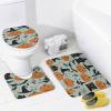 ZGDPBYF Bathroom Rugs Set Ultra Soft 3 Pieces Bath Rugs Non Slip, Halloween Bathroom Mat, Bathroom Set with Toilet Rugs, Horror Bat Spider Web Perfect Plush Bathroom Mats for Bathroom Tub, Shower view 4