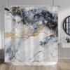 Baocicoo Gold Black White Marble Shower Curtain Modern Abstract Shower Curtains for Bathroom Lush Texture Bathtub Bathroom Decorations Durable Waterproof Shower Curtain with Hooks 72x72 Inches view 1