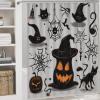 ZGDPBYF 3 Piece Bathroom Rugs Set, Halloween Non-Slip Soft Bath Mat Set, Horror Bat Spider Web Bathroom Mat, Living Room Bedroom Mat, Machine Washable, Dries Quickly, view 2