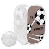 Sport Soccer Player Number Team Name Brown Storage Basket Laundry Hamper Bag Basket for Washing Clothes Bin Bag Dirty Cloth Toy Storage Hamper Bag view 1