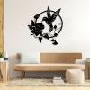 Metal Wall Art, Metal Bird Wall Art, Hummingbird Metal Wall Art, Metal Bird Wall Decor, Metal Hummingbird Wall Decor, Hummingbird Metal Sign, Metal Wall Hanging, Home Decor (White, 24"x26"|60x67cm) view 2