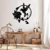 Metal Wall Art, Metal Bird Wall Art, Hummingbird Metal Wall Art, Metal Bird Wall Decor, Metal Hummingbird Wall Decor, Hummingbird Metal Sign, Metal Wall Hanging, Home Decor (White, 24"x26"|60x67cm) view 4