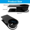 Jiozermi 2Pcs Drinking Cup Holder Clip, Desk Drink Holder Clip Adirondack Chair Cup Holder with Clip Cup Clip Holder for Water Drink Beverage Soda Coffee Cup(Black) view 2