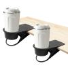 Jiozermi 2Pcs Drinking Cup Holder Clip, Desk Drink Holder Clip Adirondack Chair Cup Holder with Clip Cup Clip Holder for Water Drink Beverage Soda Coffee Cup(Black) view 4