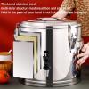 Stainless Steel Insulated Barrel, Insulation Beverage Dispenser Stainless Steel Milk Tea Bucket For Hotel Restaurant Party LYWY (Color : Silver, Size : 70L) view 2
