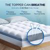 Premium Memory Foam Mattress Topper King for Ultra Comfort, 2 Inch Plush Pillow Top King Mattress Topper with Breathable Air Mesh Sides, Soft Mattress Pad Cover with Deep Pocket Fits 6-21" Mattress view 4