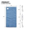 mollie Electric Heating Pad 12" x 24" Heating Pad 3 Heat Settings & 90 Min Machine-Washable Auto-Off Heated Pad Soft Warm Electric Heated Pad, Sky Blue view 2