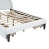 Tdewlye Playful Rabbit Design Full Size Upholstered PU Leather Platform Bed with Rabbit Ornament,4 Drawers,Wood Slat Support,for Kids Boy Girls, No Box Spring Needed (White-@A) view 4