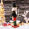 LIOOBO Wooden Nutcracker Figurine Xmas Decoration for Home Office Garden Unique Hand-Painted Holiday Decor for Boys and Girls and Adults view 2