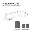 Easy-Going Stretch 3 Pieces Couch Cushion Covers for Sectional Sofa Left/Right L Shape Chaise Lounge Sofa Seat slipcover Anti-Slip Sofa Cover Soft (2 Seater + 1 Chaise, Grey) view 2