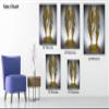 3D Effect Canvas Wall Art, Abstract Gold Angel Wings Picture Prints for Bedroom Decor, Modern Black White Grey Painting Poster for Living Room Wall Decoration, Framed Office Artwork 32x48 Inches view 4