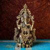 Ganeshaartsncrafts Lord Ganesh Statue 28 cm Brass Ganpati God Home Temple Puja Pooja Idol Indian Tabletop Desk Ganpati Hindu Murti and Sculptures for Decorations for Home and Diwali Gifts view 1
