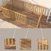 Montessori Floor Bed for Kids 39.4'' x 75.2'' Twin | Toodlers Floor Bed with Safety Guardrails | Pine Wood Baby Bed | Sturdy Wood Frame Bed for Girls and Boys (Twin, Height : 23.6 Inches) view 3