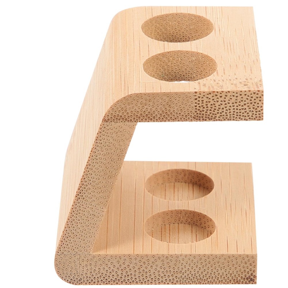 Bamboo Toothbrush Holder Bamboo Pen Holder Bathroom Counter Organizer for Desk