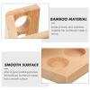 Bamboo Toothbrush Holder Bamboo Pen Holder Bathroom Counter Organizer for Desk view 2