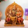 Handcrafted Resin Shiv Ganesh Parvati Showpiece for Home Dcor/Gifting/Table Dcor Lovable Designer Decorative BYONWARDINDIA ZZK3 view 1