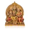 Handcrafted Resin Shiv Ganesh Parvati Showpiece for Home Dcor/Gifting/Table Dcor Lovable Designer Decorative BYONWARDINDIA ZZK3 view 2