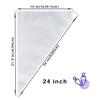 GOCCXL Extra Large Piping Bags 24" Thick Anti-Burst Icing Piping Pastry Bags 100 Pack Food Grade Cake Decorating Bags For Frosting Cupcakes Cakes Cookies Cream (24 Inch/XL) view 3
